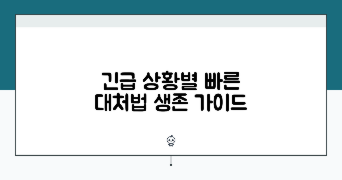 응급 상황별 적용 방법