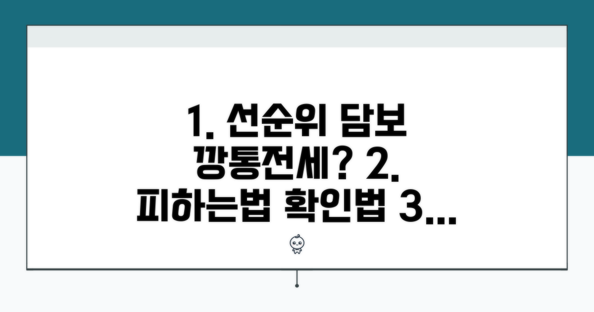 선순위 담보, 깡통전세 확인법