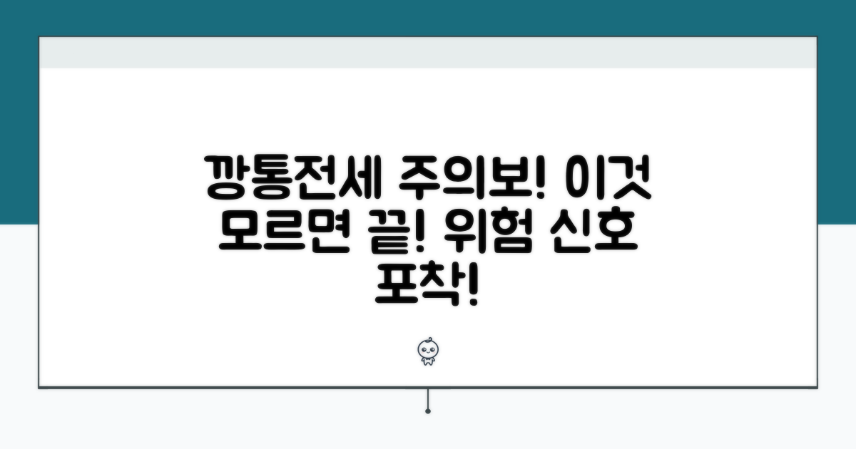 피해야 할 위험과 깡통전세 신호