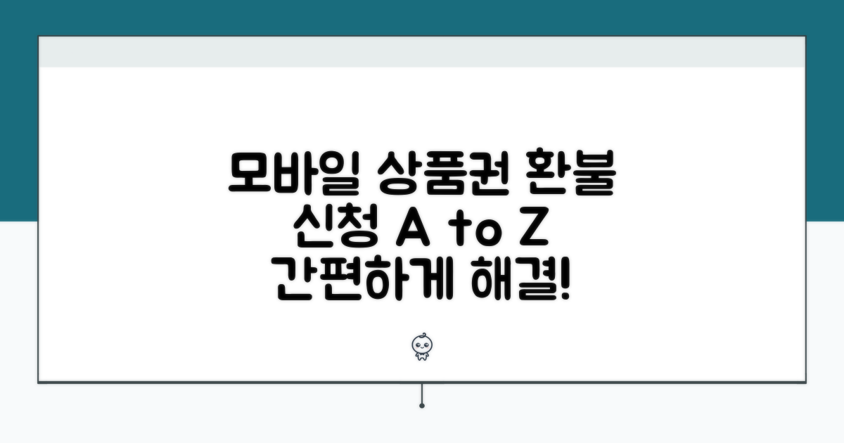 모바일 상품권 환불, 이렇게 신청하세요