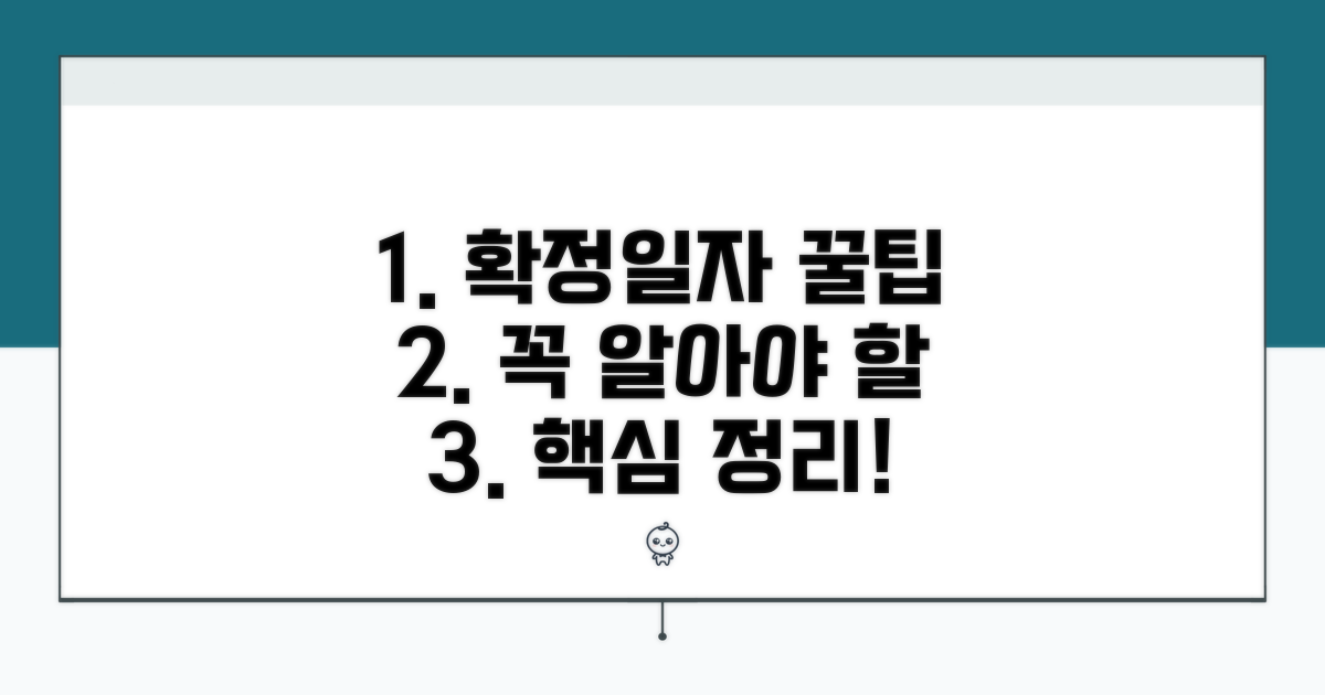 확정일자 활용 꿀팁 모음