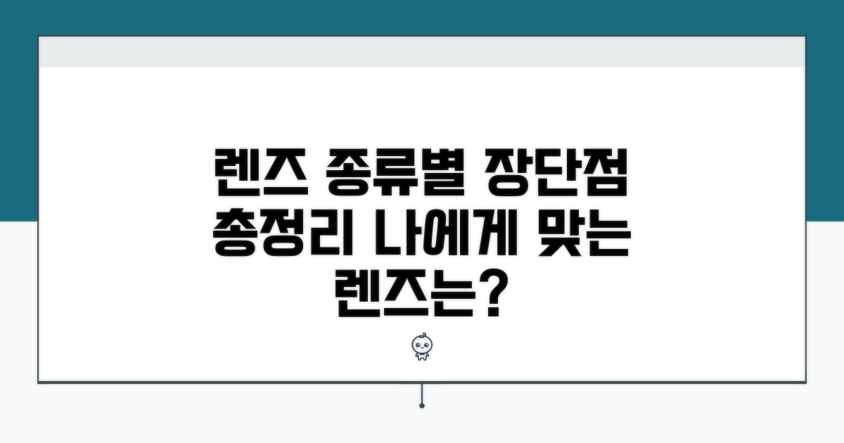 인공수정체, 종류별 장단점 비교