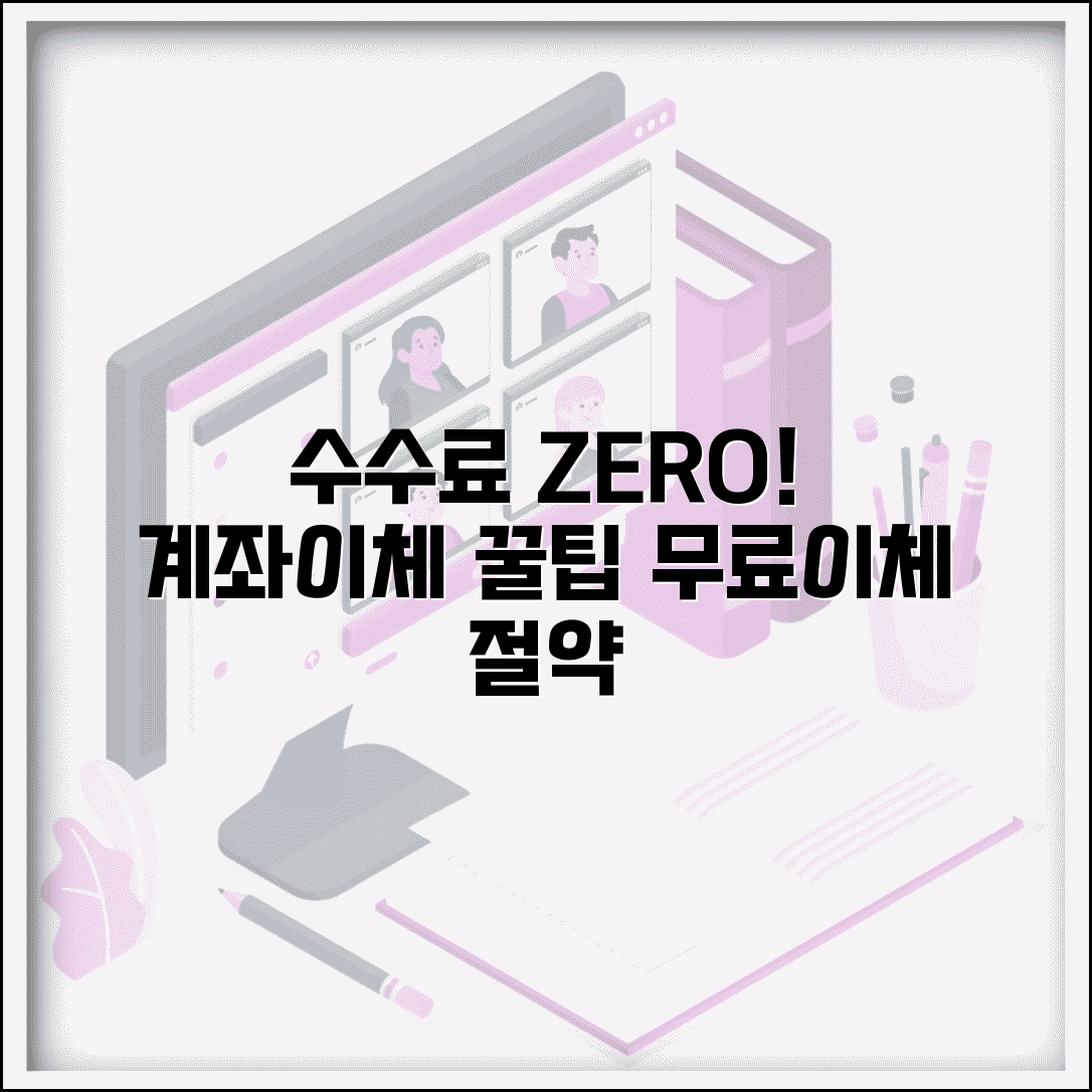 수수료 없는 계좌이체 방법 있나요 | 계좌이체수수료 무료이체 절약 꿀팁 총정리