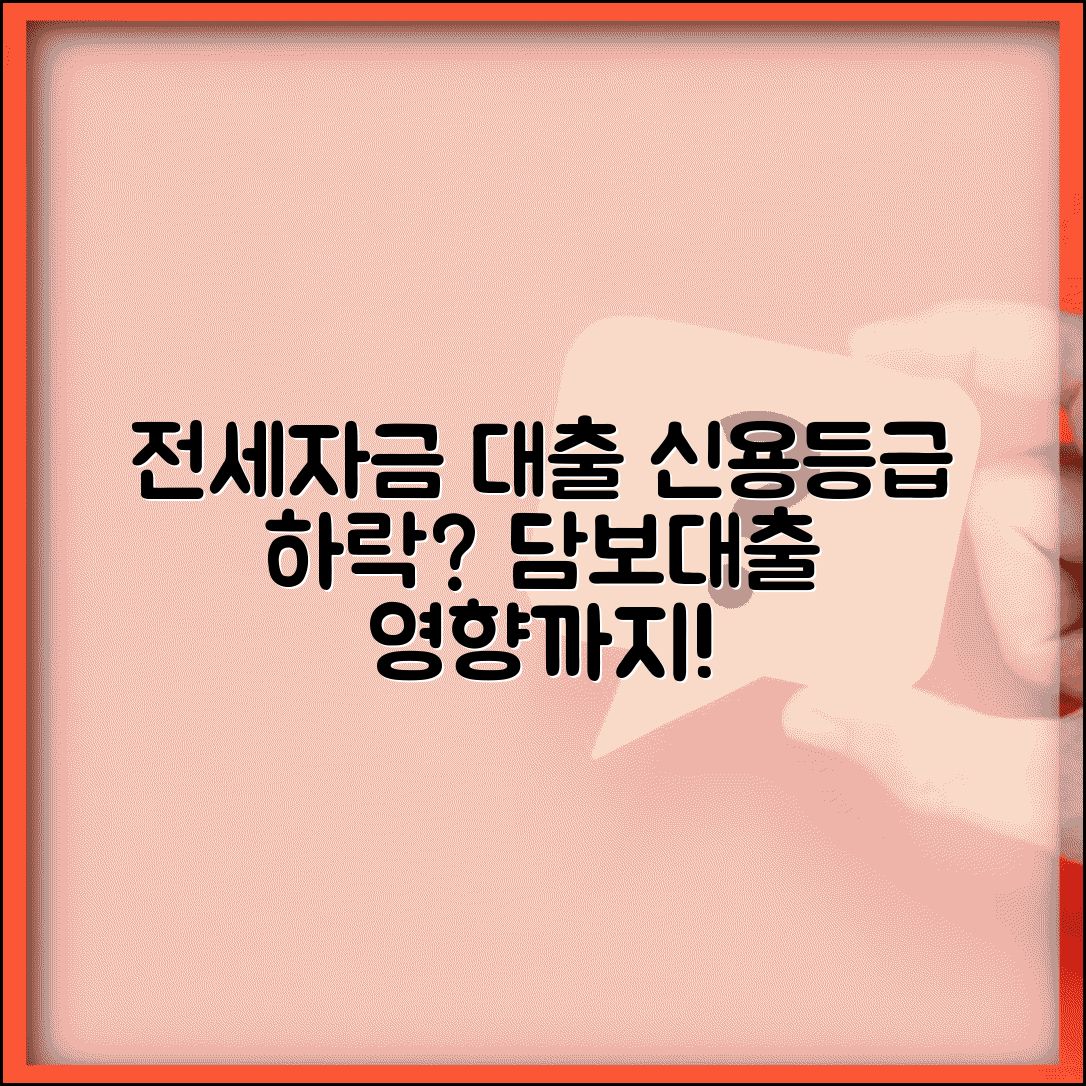 전세자금 대출 신용등급 하락? | 주택담보대출 신용 영향 및 조건 총정리