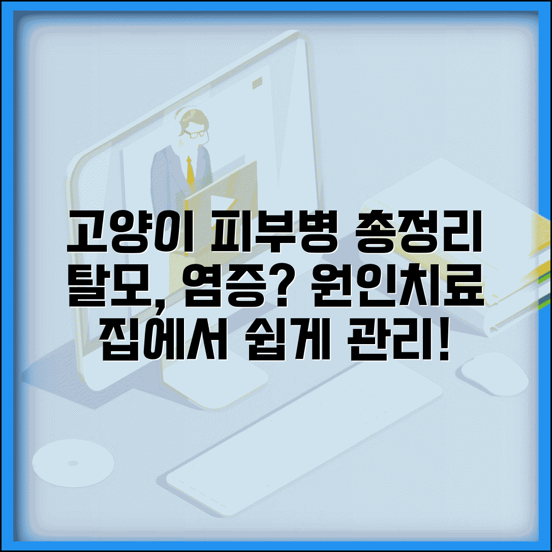 고양이 피부병 증상 원인 치료 | 탈모, 피부 염증, 관리 방법 총정리