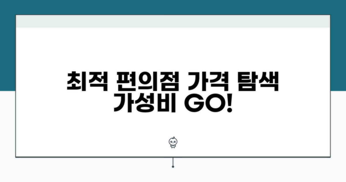 가격별 최적 편의점 찾기