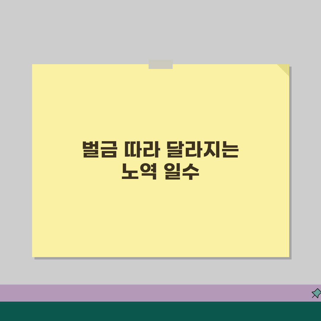 노역장 유치기간 계산법 | 벌금액에 따른 복무 일수 산정 꿀팁 공유해요!