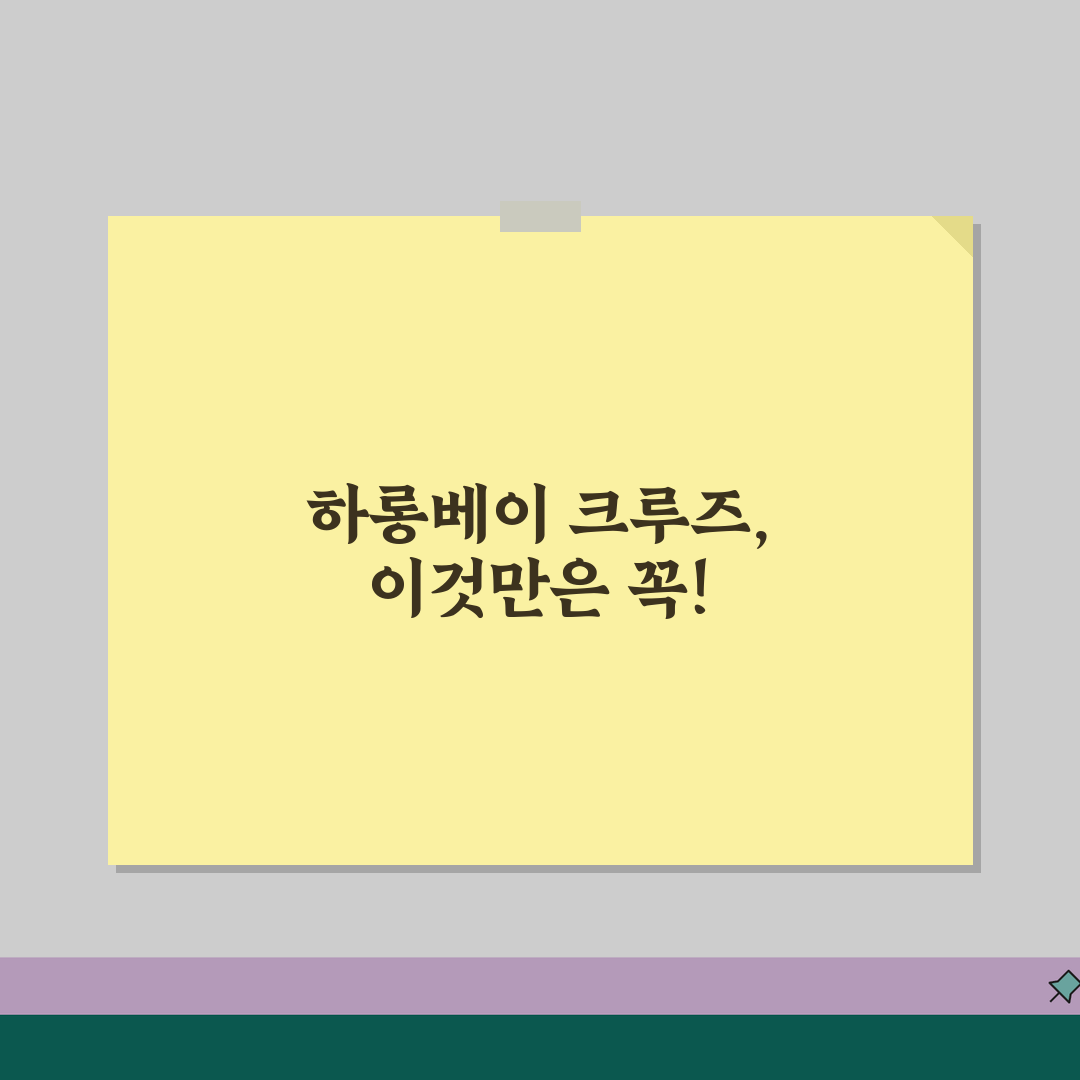 베트남 하롱베이 크루즈 | 선사별특징 | 룸컨디션 | 투어일정 비교 추천! 친구야, 같이